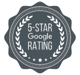 certified 5-start google badge