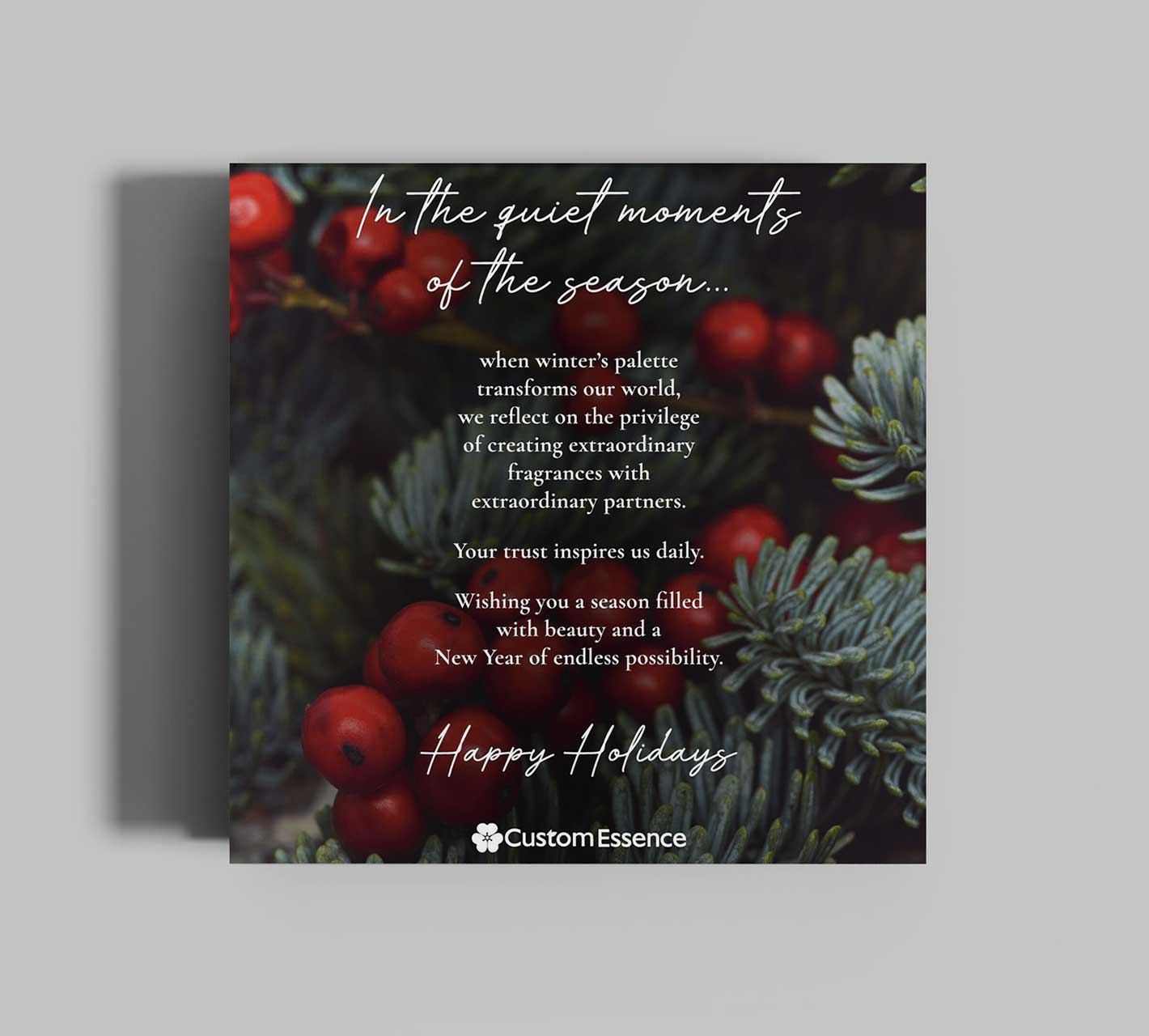 Custom Essence Holiday Flyer