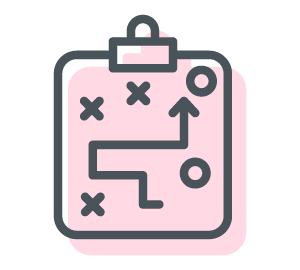 Strategy icon - pink
