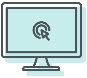 Websites icon - blue