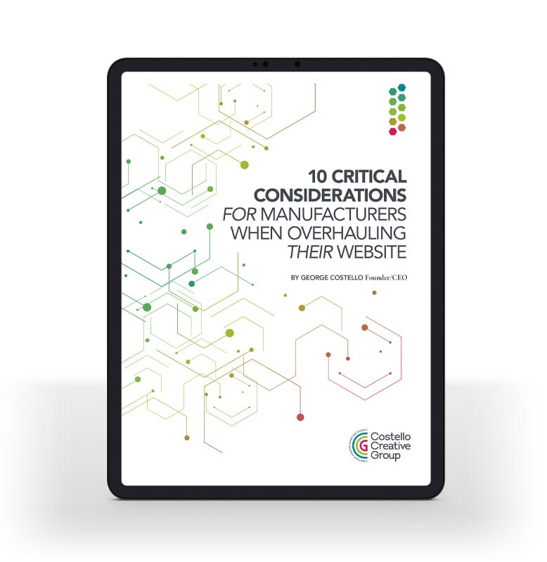 Mobile Tablet View of 10 Critical Considerations for Manufacturers When Overhauling Their Website